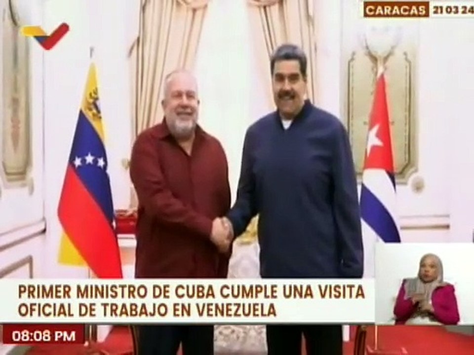 Pdte. Nicolás Maduro se reúne con el Primer Ministro de Cuba para fortalecer vínculos bilaterales