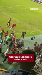 Rolou pancadaria no jogo entre Brusque e Avaí