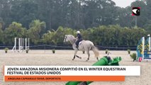 Joven amazona misionera compitió en el Winter Equestrian Festival de Estados Unidos