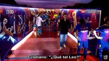 Lionel Messi y Cristiano Ronaldo sorprendieron al mundo al darse un cariñoso saludo