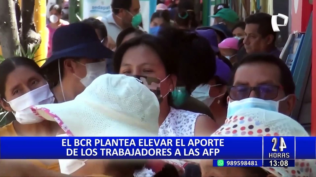 BCR plantea elevar aportes de trabajadores a las AFP