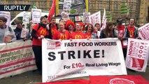 McStrike on the menu: UK fast food workers rally