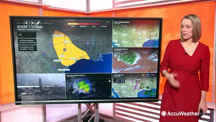 Storms strike parts of the South with severe weather