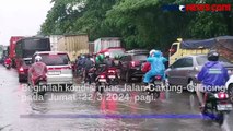 Jalan Cakung-Cilincing Terendam Banjir 30 Cm, Arus Lalu Lintas Macet