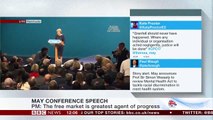 VIDEO - Protester interrupts Theresa May's keynote speech