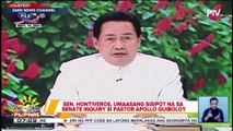 Sen. Hontiveros, umaasang sisipot na sa Senate inquiry si Pastor Apollo Quiboloy