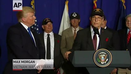 President Trump Meets Vietnam War Veterans