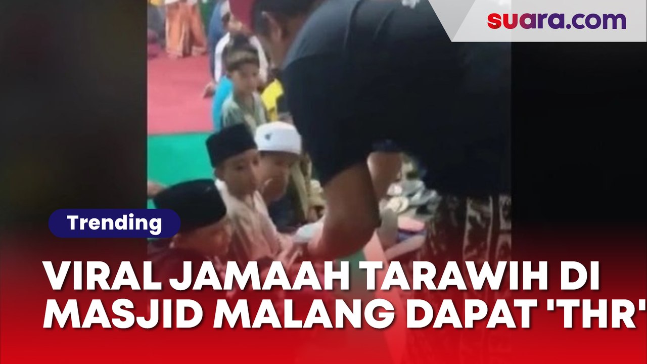 Viral Jamaah Tarawih di Masjid Kabupaten Malang Dapat 'THR'