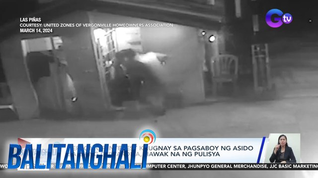 Person of Interest kaugnay sa pagsaboy ng asido sa isang guwardiya, hawak na ng pulisya | BT