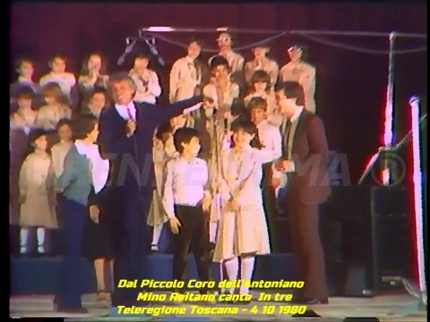 Inedito. Dal piccolo Coro dell'Antoniano Mino Reitano canta In tre. Live 4 10 1980 Teleregione