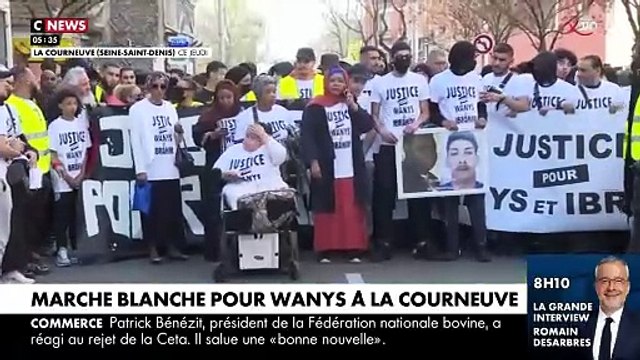 Lors de la marche blanche à Aubervilliers, le frère de Wanys accuse : Mon petit frère a été tué par la police, c'est cette police qui a décidé de lui ôter la vie injustement
