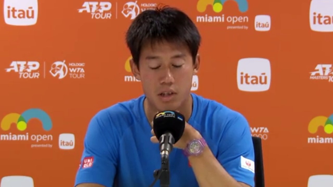 ATP - Miami Open 2024 - Kei Nishikori : "Je veux juste jouer beaucoup de matches"
