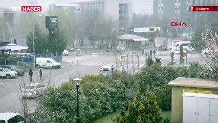 Ankara'da sabah saatlerinde kar yağışı etkili oldu