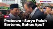 Baru Saja Tiba, Prabowo Subianto Disambut Surya Paloh di NasDem Tower