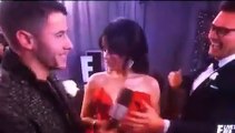 Nick Jonas and Camila Cabello on the red carpet Grammys 2018