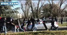 Monza-Genoa: l'assalto dei tifosi rossobl? con bastoni e aste di bandiera