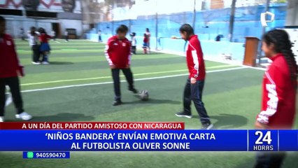¡Emotivo pedido! 'Niños Bandera' envían carta a Oliver Sonne a pocas de horas de Perú vs. Nicaragua