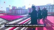 Corea del Norte realiza desfile militar para encabezar la ceremonia de Inauguración de los Juegos Olimpicos de Invierno