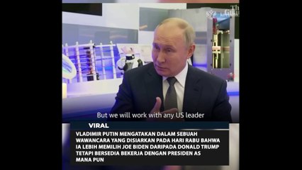 Putin Beri Tanggapan Mengenai Pemilu AS 2024