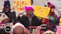 Whoopi Joins NYC Women's March, Women March Across The Globe