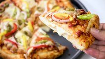 Cheese Burst Pizza Recipe _ Homemade Domino's Restaurant Style