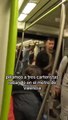 Vean cómo un hombre echa a tres magrebíes que robaban en el metro de Valencia