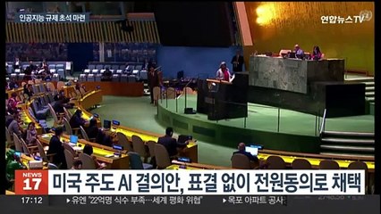 유엔, 만장일치로 AI 관련 첫 결의…"안전한 사용 합의 시급"