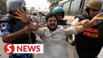India opposition members detained after arrest of Delhi leader Kejriwal