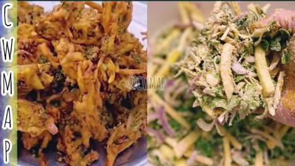 Crispy Lachha Pakora Recipe - آلو کے پکوڑے - Make & Store Aloo Pakora For Iftar Recipe By CWMAP