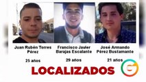 Localizan a los 3 jóvenes reportados como desaparecidos en Zapopan