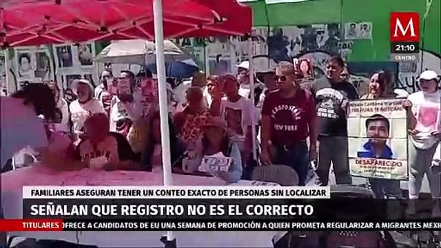 Familiares de personas desaparecidas garantizan registros precisos de los desaparecidos