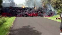 Hawaiian lava flows ‘faster than a turtle’