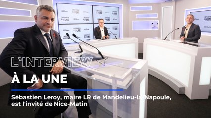 Sébastien Leroy, maire LR de Mandelieu-la-Napoule, est l'invité de L'Interview à la une
