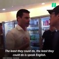 Hombre amenaza con llamar al ICE a empleados que hablaban español