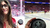 Mia Khalifa le explota seno durante juego de hockey