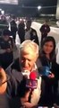 Llegada de AMLO a Tijuana para Segundo debate Presidencial 2018