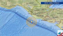 Sismo de magnitud 5.2 grados sacude la costa de Guatemala