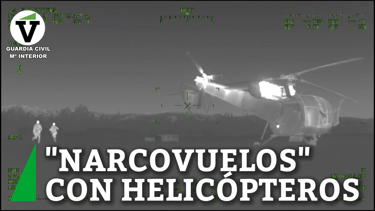 Nueve detenidos por "narcovuelos" con helicópteros en Cádiz y Sevilla para introducir hachís