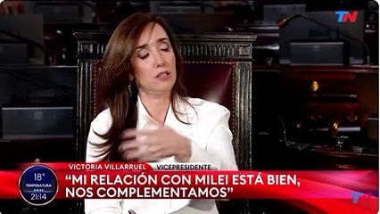 Villarruel sobre su relación con Milei