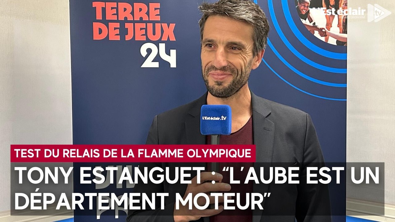 Test du relais de la flamme olympique : pour Tony Estanguet, ''l’Aube est un département moteur''