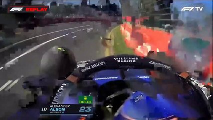 Formula 2024 Australie FP2 Albon Big Crash