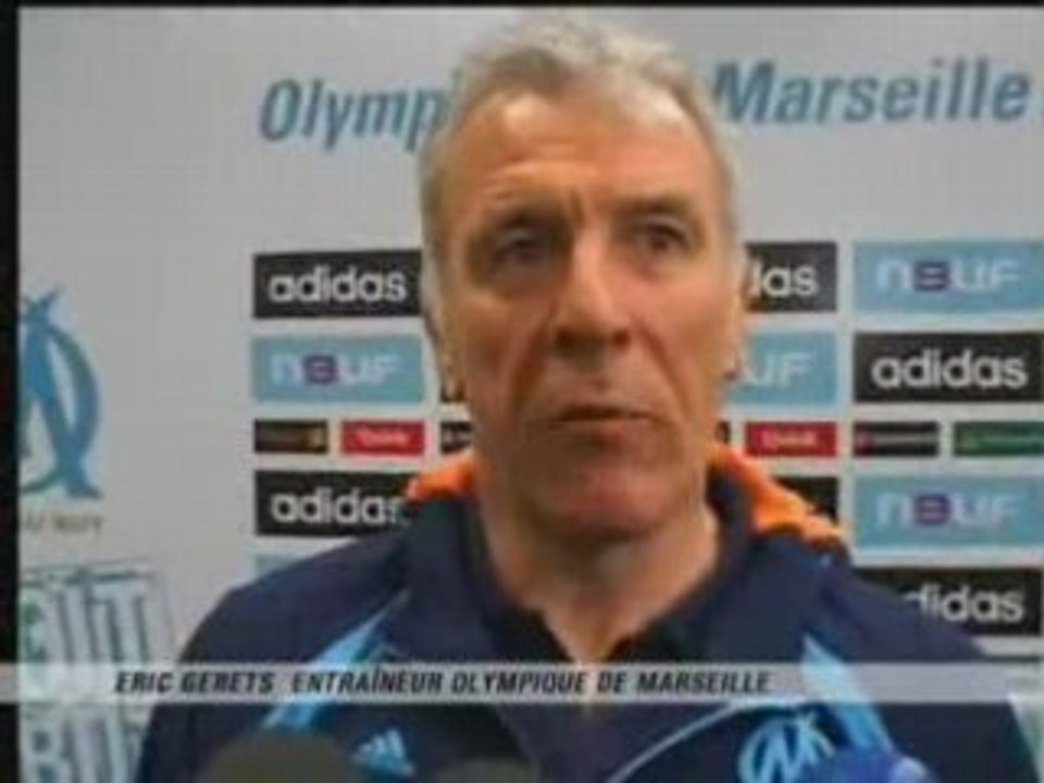 Réaction eric gerets après Om-Lyon