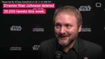 'Star Wars' Director Rian Johnson elimina 20.000 Tweets