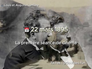  22 mars 1895 ️ Louis et Auguste Lumière présentent la première séance de cinéma