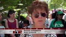 Susan Sarandon & Linda Sarsour y otras 360 mujeres arrestadas por protestar contra las politicas de inmigrantes
