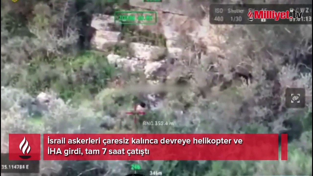 İsrail askerleri çaresiz kalınca devreye helikopter ve İHA girdi, tam 7 saat çatıştı