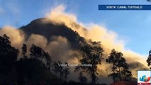 Más de 500 personas atrapadas en un volcán tras sismo en Indonesia