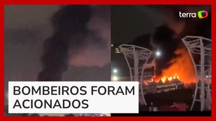 Incêndio atinge tenda de apoio do Lollapalooza em Interlagos