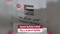 إنزالات إماراتية مصرية متتالية لدعم غزة
