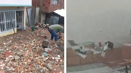 Fuertes vientos destruyeron casas y un colegio en Usme: hay 30 familias afectadas
